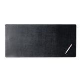 Black Bonded Leather No Core Rollable Desk Mat, 32 x 15